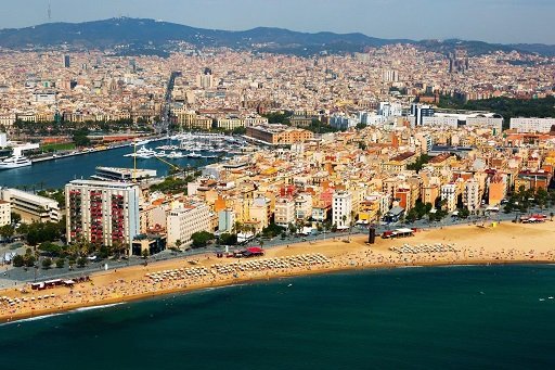 Barcelona beach front