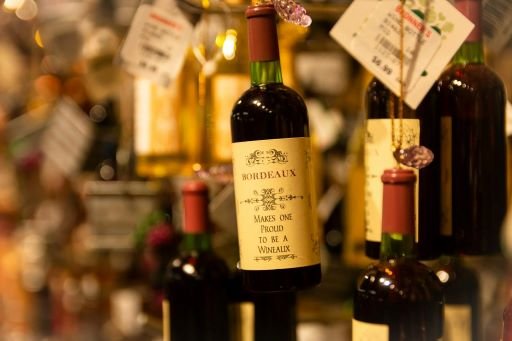 Bordeaux wine bottle