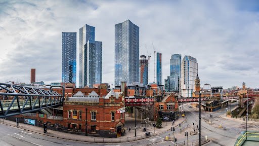 Manchester Deansgate panorama
