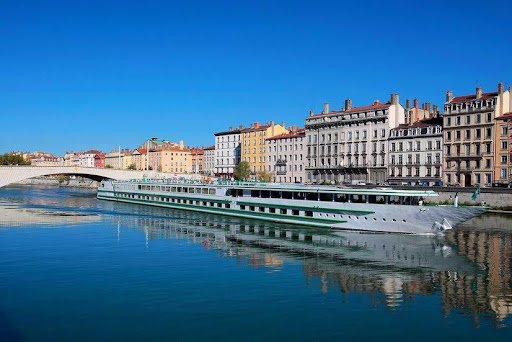 Lyon city Saone River